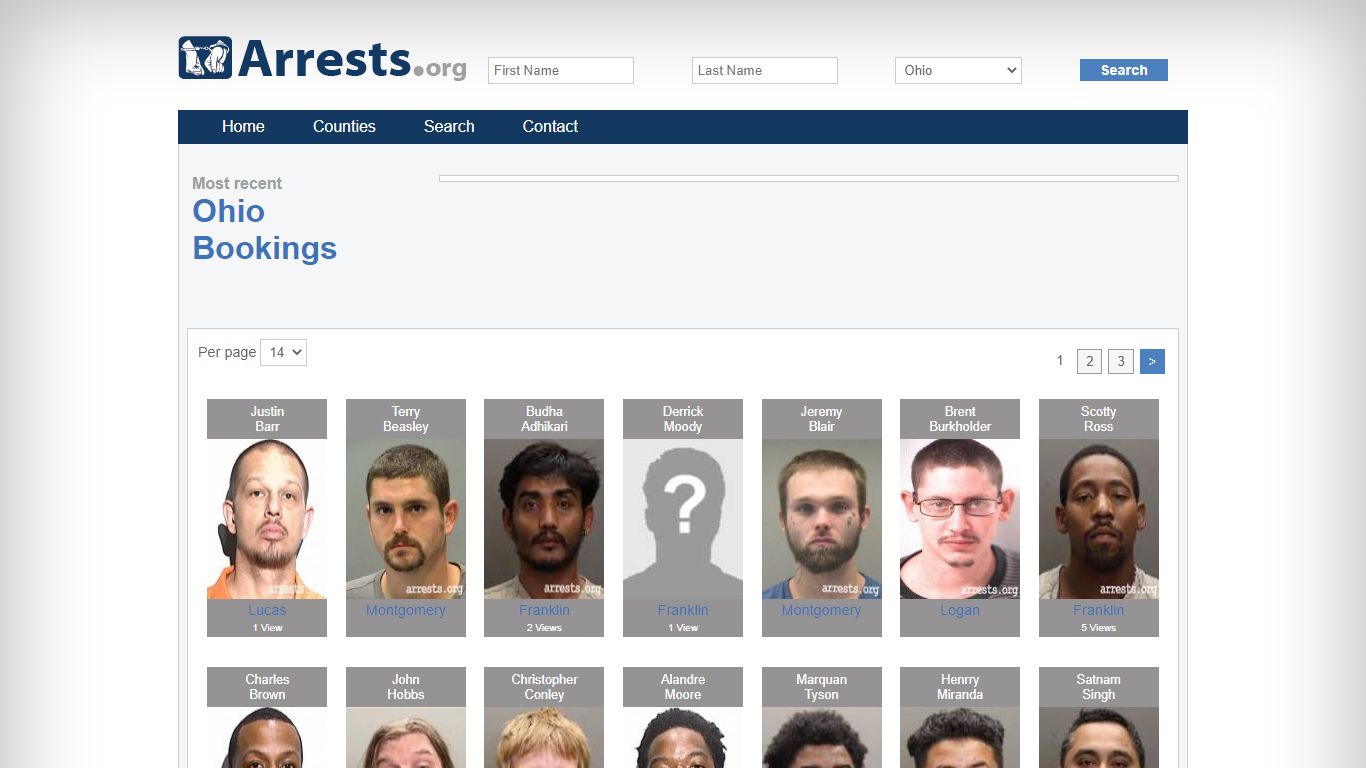 Ohio Arrests and Inmate Search